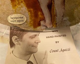 Lot 2154. $75.00. Count Angelo Agazzi Nude Impression Reverse Painting on Glass Plate (has some issues on edges)