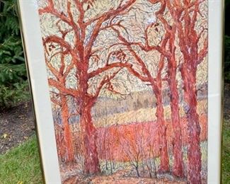 Lot 2205, $150.00 "Sentinels" Watercolor by Barbara J McCornack 26.5" x 34.5"