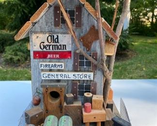 Lot 2212 $48.00. Whimsical M.L. Studtman Original Birdhouse General Store, Unique and Great Detail 12" H x 7.5" W x 10" D This is another favorite!