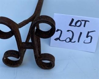 Lot 2215 $25.00. Vintage Branding Iron "H" 19" L x 4" W x 4" H