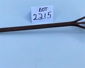 Lot 2215 $25.00. Vintage Branding Iron "H" 19" L x 4" W x 4" H