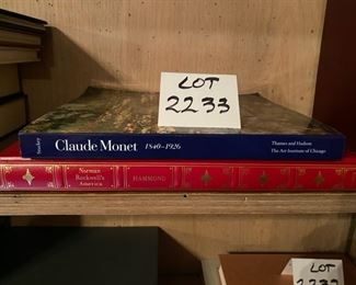 Lot 2233 $18.00. Stunning Art Books: Norman Rockwell's America & Claude Monet