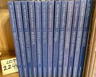 Lot 2244: $50.00 . 13 volume set of Torstar Books: "All the worlds Animals" Beautiful Photographs
