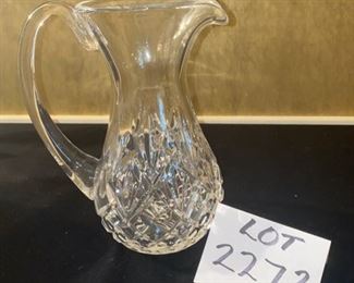 Lot 2272, $55.00. Beautiful Waterford Water Pitcher 10.5" T x 6" W Nice Gift, too!