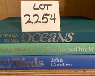 Lot 2254. $18.00. Reference Books: "Drama of the Oceans" Marvels & Mysteries of our Animals World" Great Book of Birds: