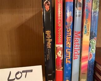Lot #2257. $18.00. Lot 2257 DVD's: Set of 6 DVD's, Harry Potter, Secret of N.I.M.H., Stuart Little, Matilda, Willy Wonka and the Chocolate Factory. The Grinch Steals Christmas.