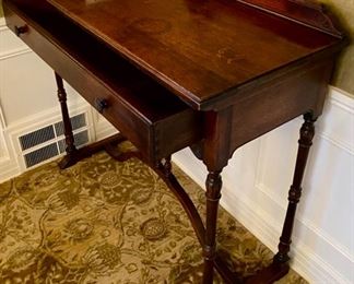 Lot 2267 $225.00. Lovely Antique Sideboard with 1 drawer, very interesting Legs and Feet that match Lot 2266 and Lot 2293