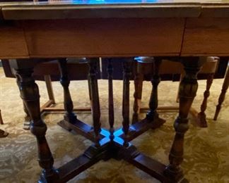 Lot 2266. Another view of the original pedestal (this has not been lightened). Great Details!