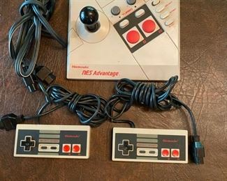 Lot 2264 $95.00 Super Nintendo Game Console, Nintendo NES Advantage Joy Stick Controller NES -026, 2 NES Nintendo Controllers.