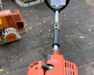 Lot 2315 $300.00 Landscaping Special! Its a Steal (see what I did there!) Stihl BR400 Gas Blower. Stihl HL100 Tree Trimmer, Echo SRM-2300 Trimmer, and Solo Back Sprayer. May need a tune-up on the motors.