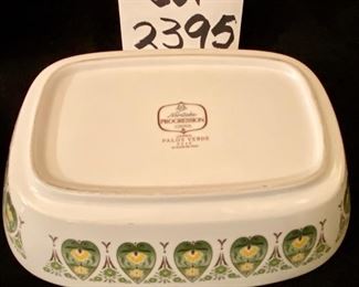 Lot 2395 $30.00. Eclectic mix of floral china pieces. Would be great as additional serve ware for your future parties! 1 vegetable bowl (R&S Germany, hand-painted), 2 salad plates (Jul H Brauer), 3 dessert plates (Jul H Brauer), 1 teacup & saucer Theodore Haviland Limoges France, 1 Noritake Progression China in Palos Verde 9020 pattern. Hand Painted Salt Shaker