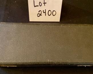 Lot 2400. $40.00. Copeland Refractascope by Bausch & Lomb Optical Co Pat. No. 1648.013 and May Ophthalmoscope with lined box of DR. E.T. Beatty. May be missing a cord?