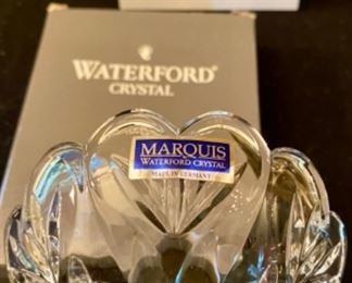 Lot 2404. $45.00. Waterford Picture Frame (2x3"), Marquis Waterford Ring Dish, Silvestri Walrus