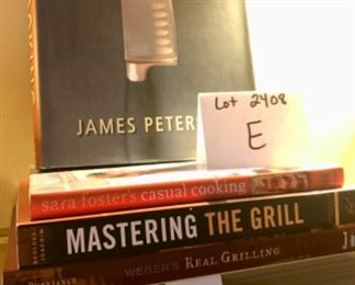 Lot 2408 E. $24.00. 4 Cookbooks/Reference: Cooking Reference, Mastering the Grill, Real Grilling, Casual Cooking