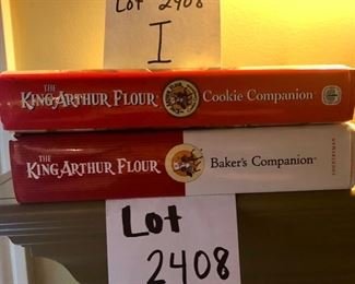 Lot 2408 I. $12.00. 2 King Arthur Cookbooks