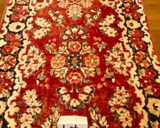 Lot 2425 Discounted Sunday Price: $1,400 FIRM. Asking $1,895.00 Vintage Sarouk Hand-Knotted Persian Pinkish Red Runner from 1930's. Great Condition 2'6" W x 13'6"L Appraised at $4600.00 in 1989.