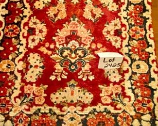 Lot 2425 Discounted Sunday Price: $1,400 FIRM. Asking $1,895.00 Vintage Sarouk Hand-Knotted Persian Pinkish Red Runner from 1930's. Great Condition 2'6" W x 13'6"L Appraised at $4600.00 in 1989.