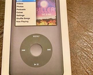 Lot 2428 $185.00 New in Open Box, iPod Classic 160GB still in plastic wrap. Model A1238 MC297LL/A