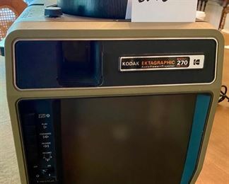 Lot 2432. $95.00. Kodak Ektagraphic Model 270 Audioviewer/projector (for slides). With a cassette player to pair with amazing slides!