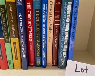 Lot 2437. $100.00. Medical Ophthalmologist Reference Library of 25 Books and References