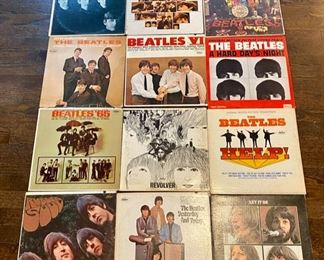 Lot 2500 $300.00 The Beatles 13 LP Collection includes All Things Must Pass by George Harrison. This is a significant collection of early Beatles, Sgt Peppers, Revolver and Rubber Soul.
