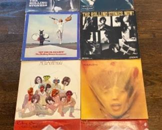 Lot 2501 $100.00 Rolling Stones 10 LP Collection. Includes early Rolling Stones LP's and some newer Albums. Yes he is still Rockin at 70+. Keith Richards is still alive, how did that happen.
