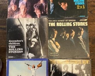 Lot 2501 $100.00 Rolling Stones 10 LP Collection. Includes early Rolling Stones LP's and some newer Albums. Yes he is still Rockin at 70+. Keith Richards is still alive, how did that happen.
