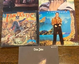 Lot 2506 $50.00 The Sir Elton John 5 LP Collection. Great selection of his early work.