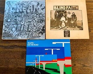 Lot 2512 $20.00 Cream, Blind Faith and Traffic 3 LP Collection. Cream shares Artists with Blind Faith, a Super Group and they share Artists with Traffic. If you like Eric Clapton and Steve Winwood this is your collection.