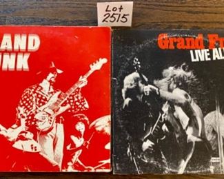 Lot 2515 $10.00 Grand Funk Railroad 2 LP Collection. One of the best shows ever at the old Colliseum in Chicago.