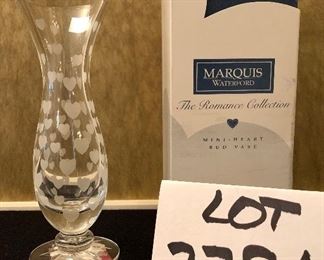 Lot 2386. $22.00. Marquis Waterford The Romance Collection Mini Heart Bud Vase. With box!