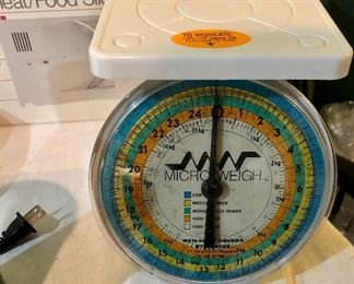 Lot 2480. $40.00. Small appliance lot. Oster Electric Meat/Food Slicer 34718, George Foreman Grilling Machine, Food Scale (Microweight), and MR. Coffee Grinder