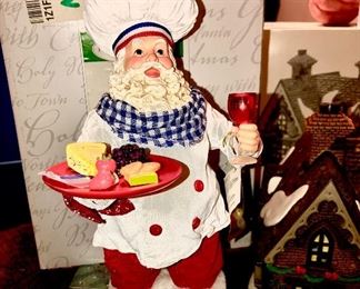 Lot 2494. $42.00. Department 56: Dickens Village (Bamby Moor Cottage) and Dashing through the snow), and Clothtique Possible Dreams Collection "Bon Appetite" #4026982