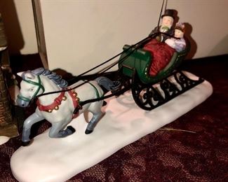 Lot 2494. $42.00. Department 56: Dickens Village (Bamby Moor Cottage) and Dashing through the snow), and Clothtique Possible Dreams Collection "Bon Appetite" #4026982