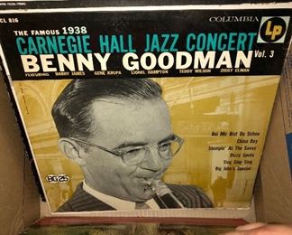 Lot 2525 $125.00. Large Collection of Albums for Benny Goodman to Movie Soundtracks Like Grease and some 78's.