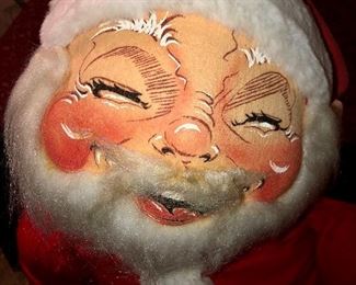 Lot 2531. $23.00. Santa Claus by Annalee with Sleigh. Santa looks like he was up all night partying, lol.