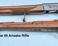 Lot 2554 $325.00 Vintage Remington Sportsman 12 Guage Shotgun Serial No.406786, Missing Cartridge Chamber Cover. Lot 2555 $350.00 WWII Japanese Arisaka Type 99 7.7 Rifle