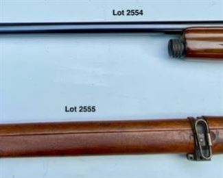 Lot 2554 $325.00 Vintage Remington Sportsman 12 Guage Shotgun Serial No.406786, Missing Cartridge Chamber Cover. Lot 2555 $350.00 WWII Japanese Arisaka Type 99 7.7 Rifle