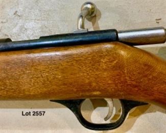 Lot 2557 $125.00 Vintage Bolt Action 22 Rifle with more rust on the Barrel and Bolt. Definitely needs work or use for parts.