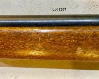 Lot 2557 $125.00 Vintage Bolt Action 22 Rifle with more rust on the Barrel and Bolt. Definitely needs work or use for parts.