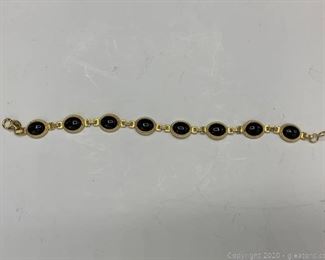 14k Black Onyx Bracelet