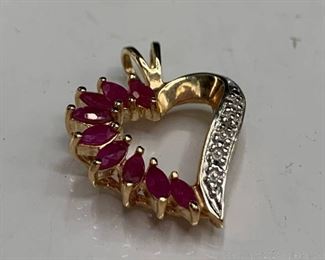 Gold Overlay Sterling Pendant