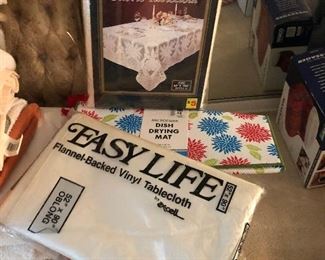 Lots of vintage mint in package assorted  linens