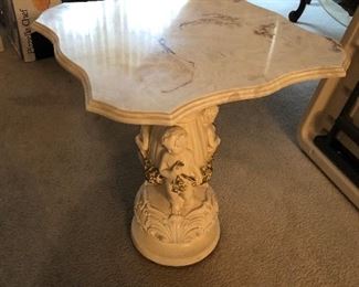 ANOTHER AWESOME MARBLE TOP ACCENT TABLE