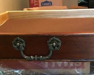 Heckman Dining Table with Two Silver Drawers, Two Extensions (each measures 20" wide), Two Arm/Captain's Chairs, and Six Side Chairs.  Width of the Table is Four Feet, Length of Table without Extensions Six Feet Five Inches, Length of Table with Leaves/Extensions is Ten Feet