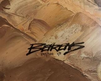 Professionally Framed Signed and Numbered 297/500 Print by Hammond Beherns "Beyond the Garden Wall"