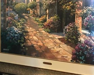 Professionally Framed Signed and Numbered 297/500 Print by Hammond Beherns "Beyond the Garden Wall"