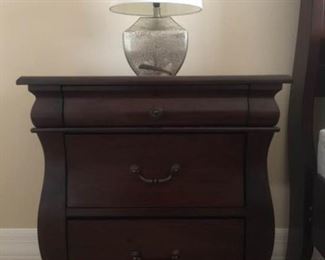 Bedroom Nightstand and Lamp