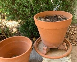 Clay Pots and Stand