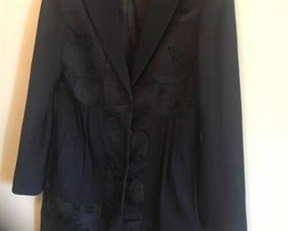 Ellie Tahari Black Wool Blend Jacket